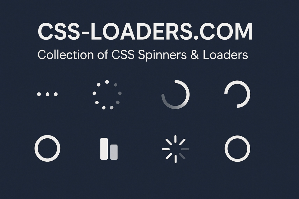 une collection de loaders CSS prête à l’emploi