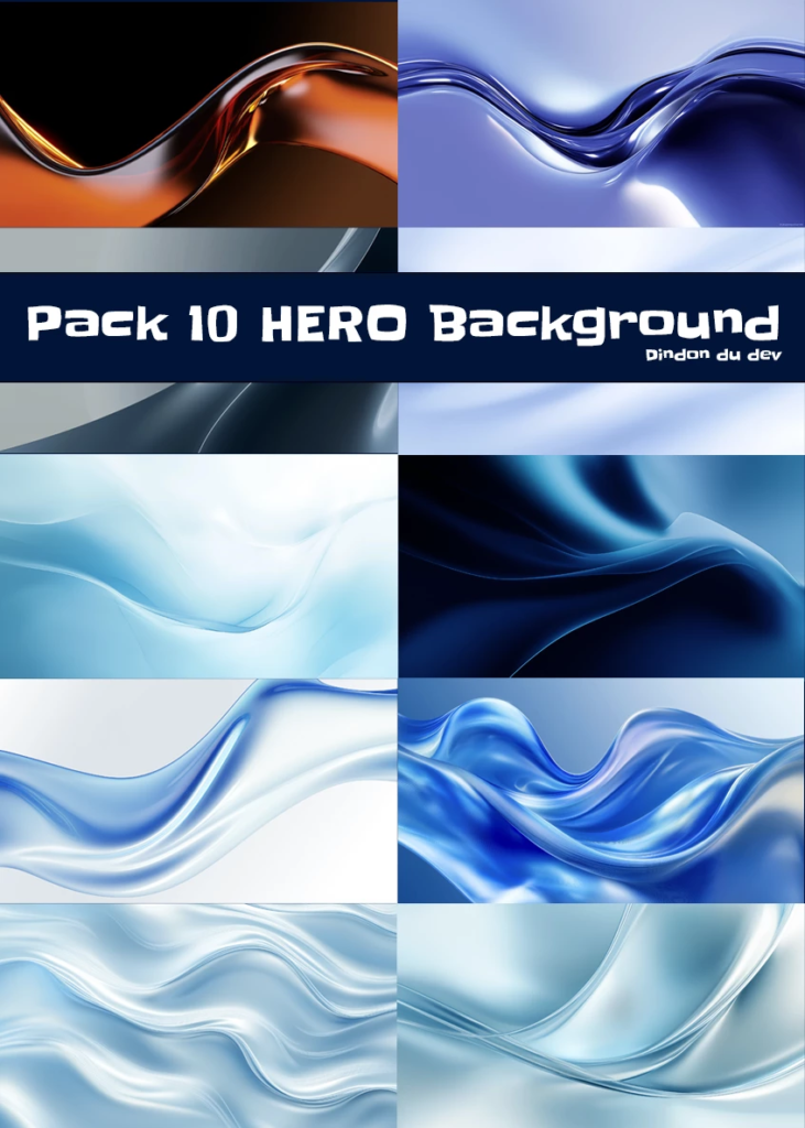 Pack gratuit de 10 backgrounds hero modernes