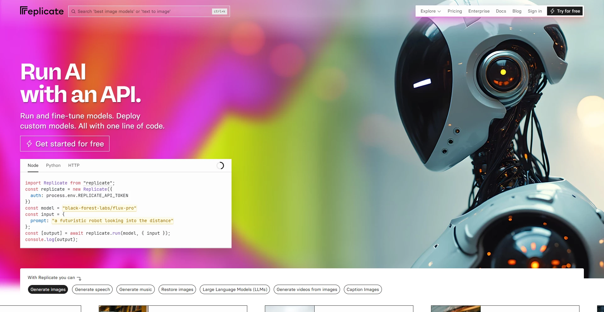 Replicate - Run AI with an API
