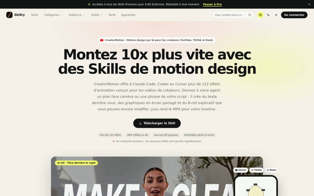 Capture ordinateur de skillry.dev