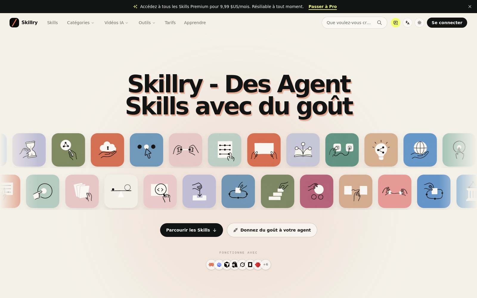 Capture ordinateur de skillry.dev