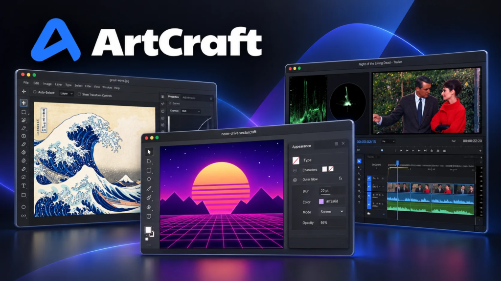Suite créative ArtCraft futuriste